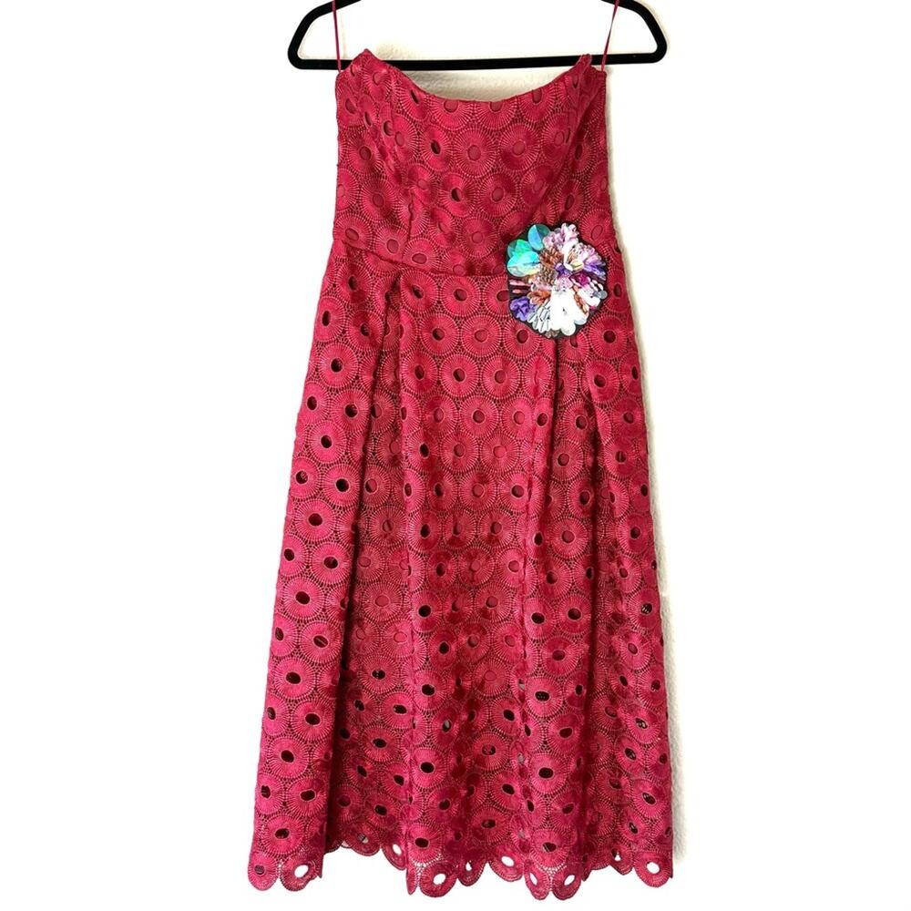 NICHOLAS Spot Lace Ball Dress Size 8
